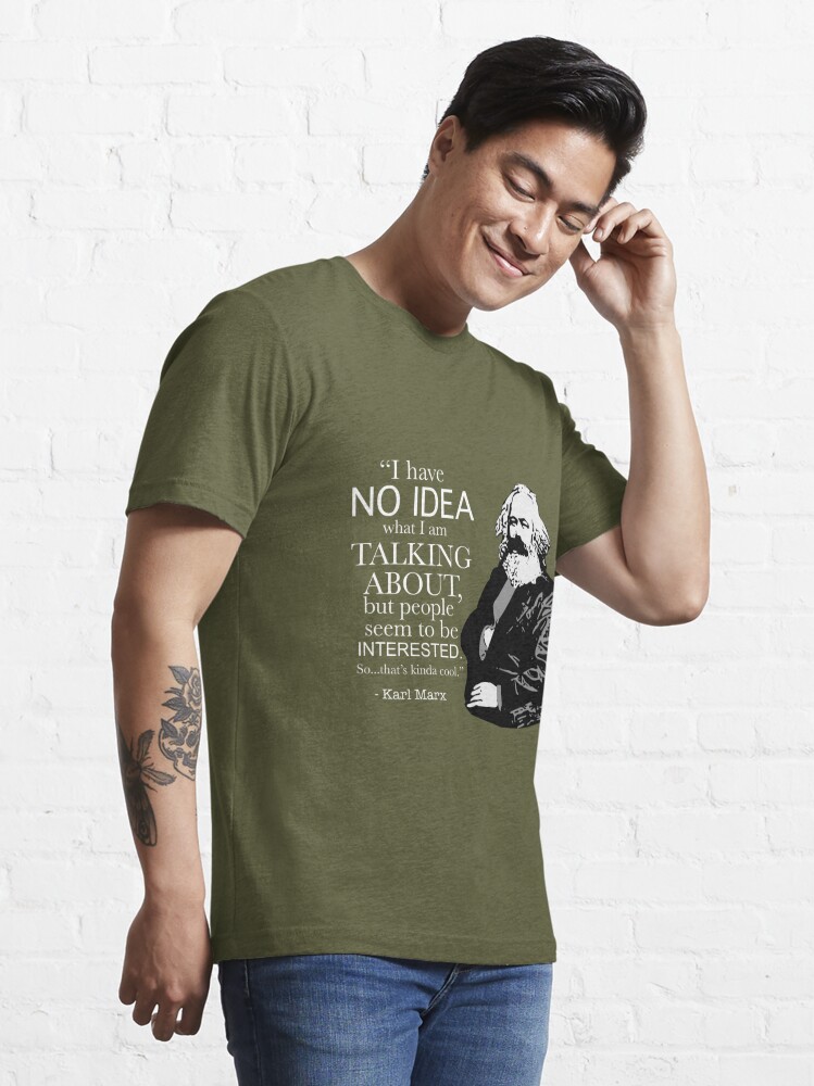 Karl Marx - No Idea Essential T-Shirt for Sale by Joe-okes