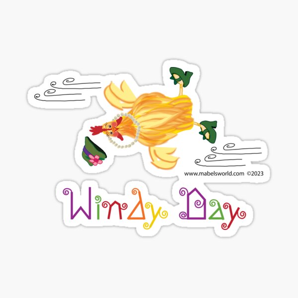 Windy Day of Mabel's World Sticker