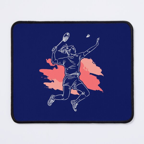 Item preview, Badminton Girl Smash Shuttlecock Athlete Sports designed and sold by zedeklesser43.