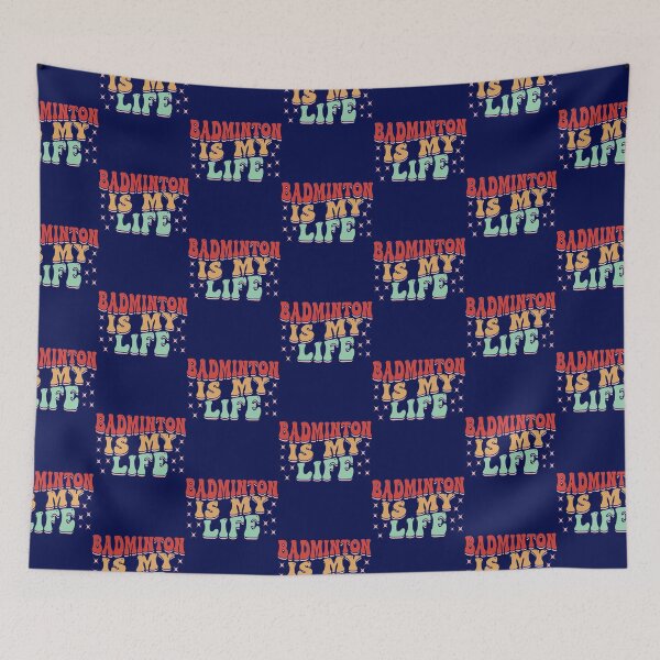 Artikelvorschau, Badminton ist mein Leben Retro Groovy Badminton Shuttlecock Tee 1 entworfen und verkauft von zedeklesser43.