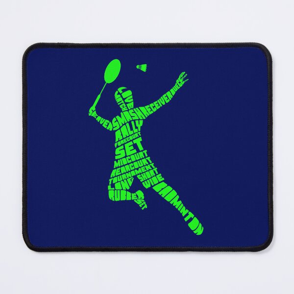 Item preview, Badminton Player Typography Word Art designed and sold by zedeklesser43.