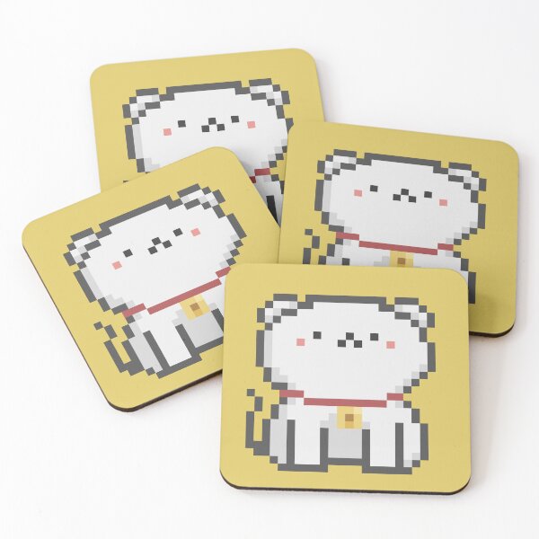 Item preview, Pixel Quiet Scottish Fold White Cat 93 designed and sold by sosorimaru.