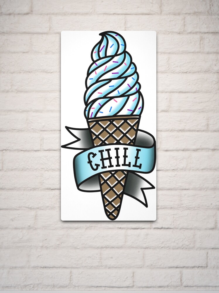 SignMission Waffle Bowls Concession Decal - Soft Serve Ice Cream