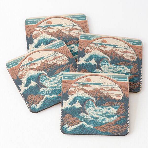 Item preview, Stormy sea illustration design designed and sold by Shenuka93.