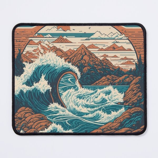 Item preview, Stormy sea illustration design designed and sold by Shenuka93.
