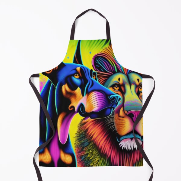 Item preview, Graphic Design Psychedelic Doberman Pinscher Lion T-shirts designed and sold by DigitalNyx.