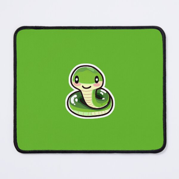 Item preview, Cute Emerald Snake Sitting designed and sold by ItsRiskyy.