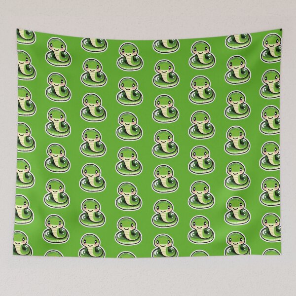 Item preview, Cute Emerald Snake Sitting designed and sold by ItsRiskyy.