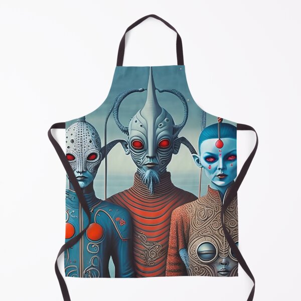 Item preview, Three blue gray weird aliens designed and sold by HowardMilano.