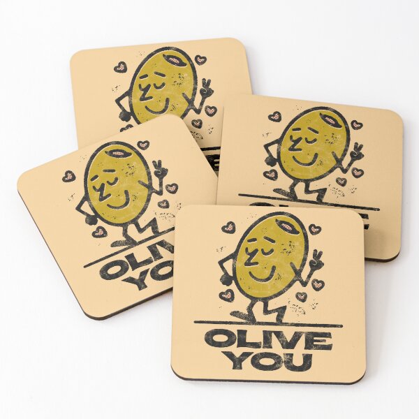 Item preview, Olive You Funny Pun Love You For Couples  designed and sold by fooderiffic.
