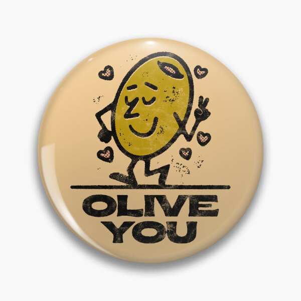 Item preview, Olive You Funny Pun Love You For Couples  designed and sold by fooderiffic.