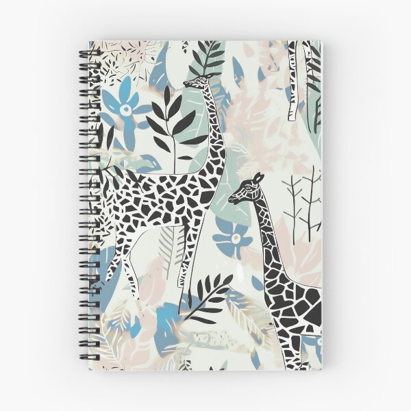Item preview, Giraffes in a Muted Nature Background designed and sold by Monochrome-Dog.