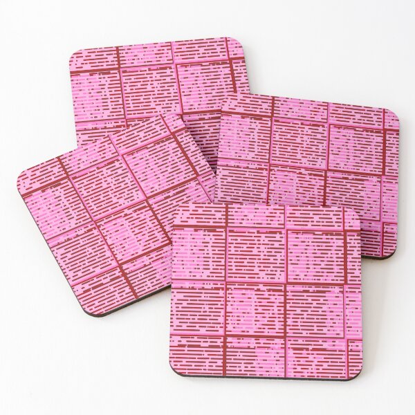 Item preview, Copy of Red pink  and burgundy square pattern  designed and sold by L-I-E-Store.