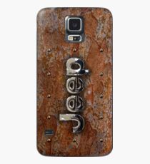 Rustic Jeep with chrome typograph Case/Skin for Samsung Galaxy