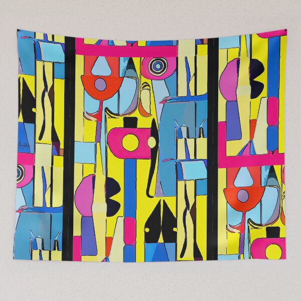 Item preview, Abstract in Blue Red and Yellow designed and sold by Chris Armytage™.