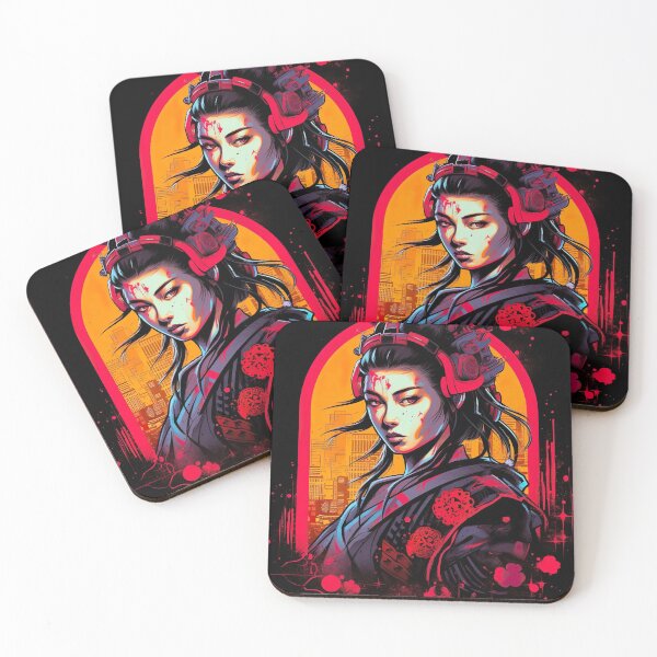 Item preview, Female Cyberpunk Samurai designed and sold by skolliesquid.