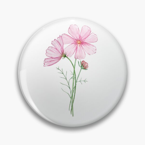 Item preview, October Birth Month Flower Cosmos designed and sold by SvetlanaArt.
