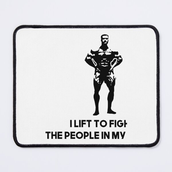Item preview, I lift to fight the people in my walls funny gym jim bodybuilding meme sigma designed and sold by quaroi15.