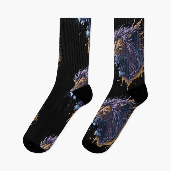 Item preview, lion roar design with paint explosion designed and sold by Daringshop.