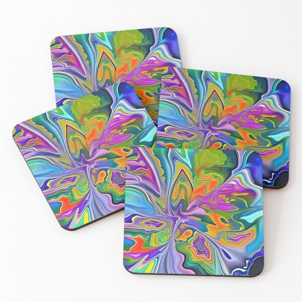 Item preview, Rainbow Splash - Fluid Art Liquid Art Colorful designed and sold by AussieMuma.