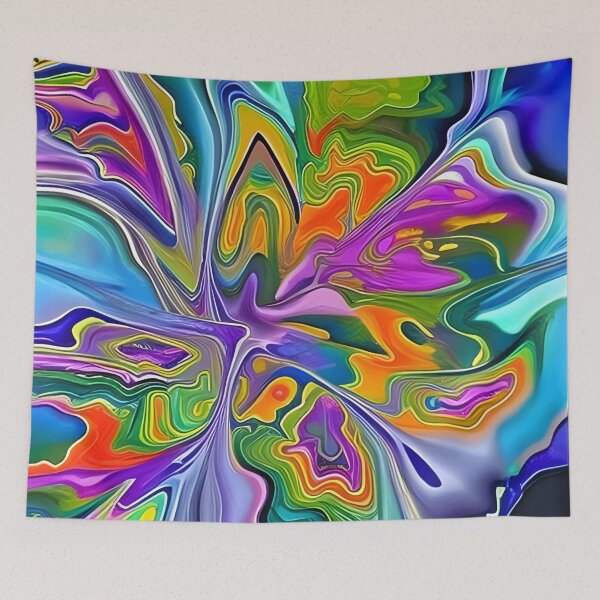 Item preview, Rainbow Splash - Fluid Art Liquid Art Colorful designed and sold by AussieMuma.
