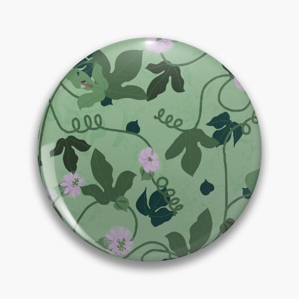 Item preview, Vining passionfruit flowers and red caterpillars | 2304JJ.P3 designed and sold by Ingrid Poole.