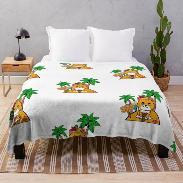 Item preview, Cute orange cat is stranded on a deserted island designed and sold by Pet Station.