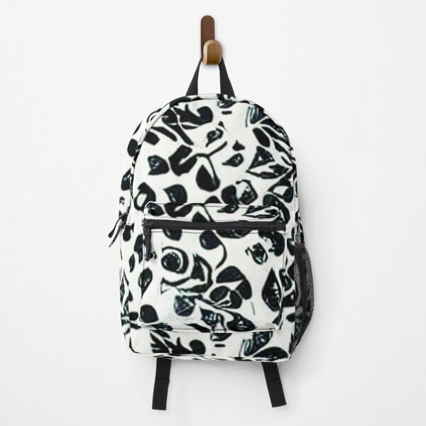 Item preview, Black and White Abstract Leaf Pattern designed and sold by calibrit.
