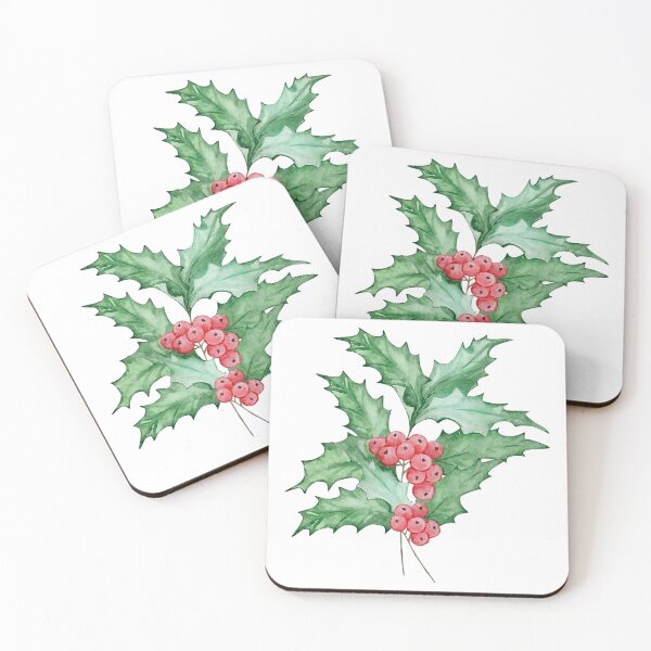 Item preview, December Birth Month Flower Holly Berry designed and sold by SvetlanaArt.