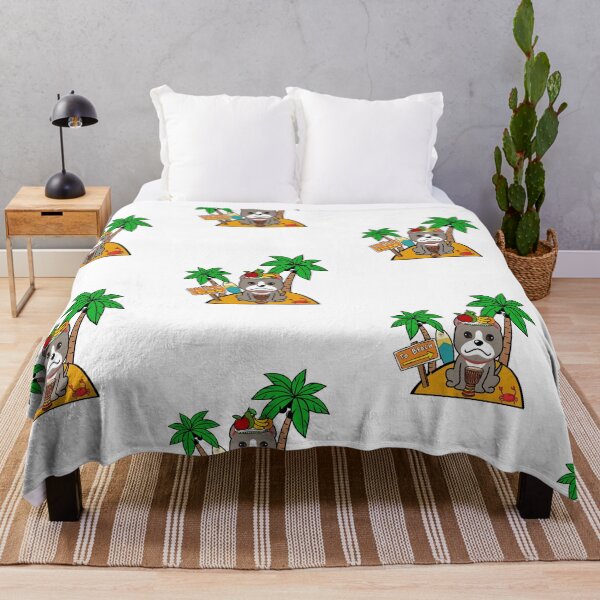 Item preview, Cute Grey Dog is stranded on a deserted island designed and sold by Pet Station.