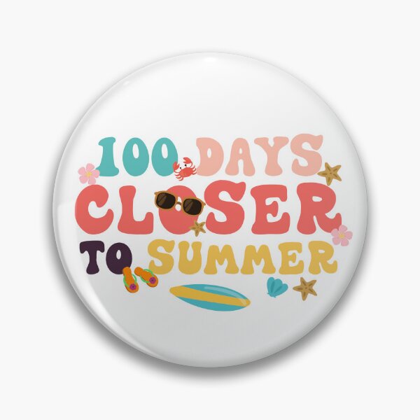 Item preview, Retro 100 Days Closer To Summer Groovy Last Day of School designed and sold by PatrickRda.