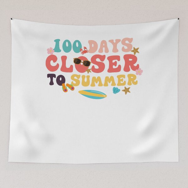 Item preview, Retro 100 Days Closer To Summer Groovy Last Day of School designed and sold by PatrickRda.