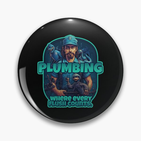 Item preview, Plumbing: Where Every Flush Counts - Funny Plumber Design designed and sold by danielliamgill.
