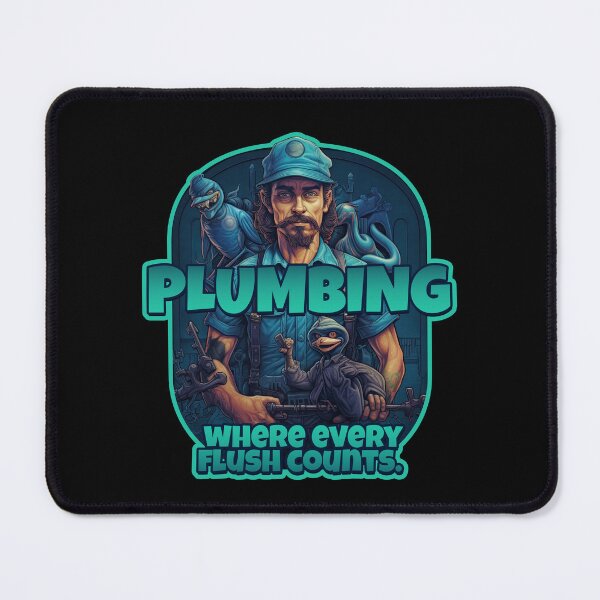 Item preview, Plumbing: Where Every Flush Counts - Funny Plumber Design designed and sold by danielliamgill.