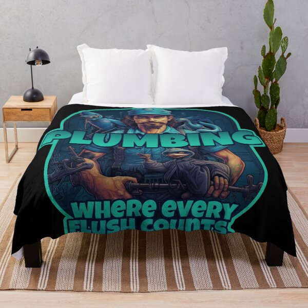 Item preview, Plumbing: Where Every Flush Counts - Funny Plumber Design designed and sold by danielliamgill.