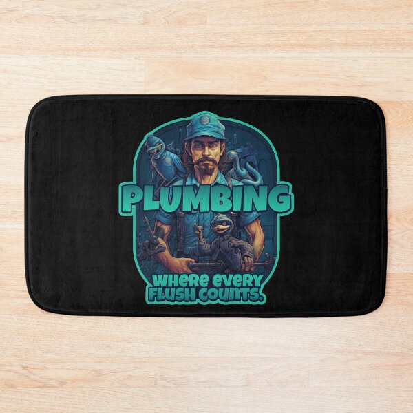 Item preview, Plumbing: Where Every Flush Counts - Funny Plumber Design designed and sold by danielliamgill.