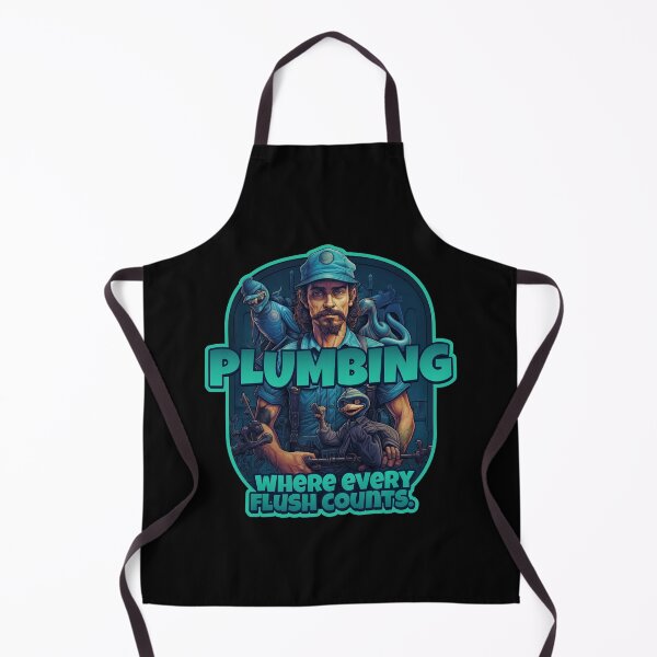 Item preview, Plumbing: Where Every Flush Counts - Funny Plumber Design designed and sold by danielliamgill.
