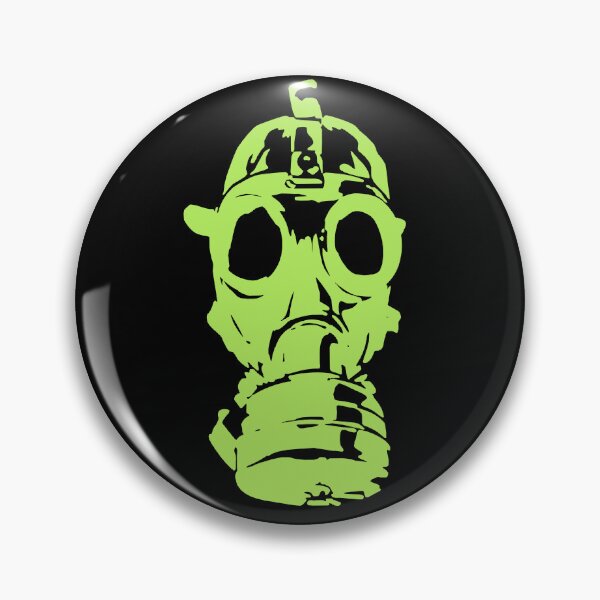 Item preview, Inchworm Green Gas Mask designed and sold by Ninjakandy.