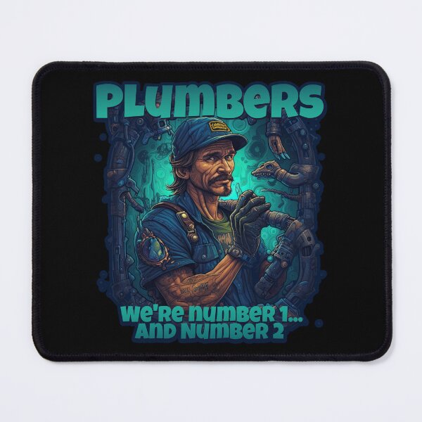 Item preview, Plumbers: We're Number 1... And Number 2 - Funny Plumber Design designed and sold by danielliamgill.