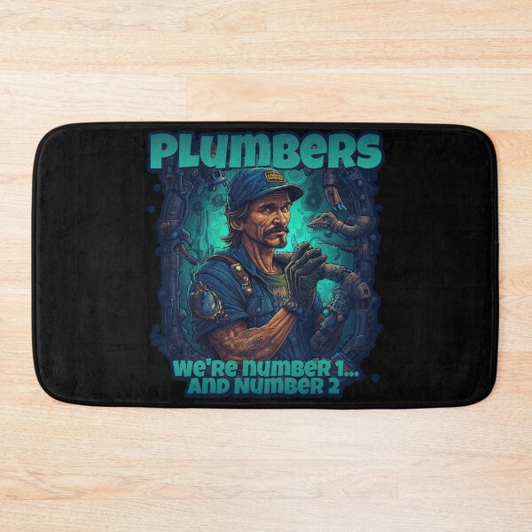 Item preview, Plumbers: We're Number 1... And Number 2 - Funny Plumber Design designed and sold by danielliamgill.
