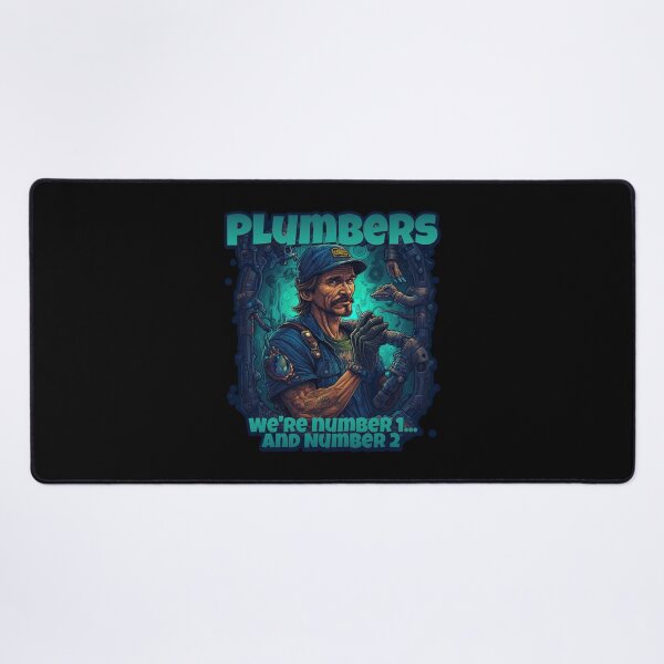 Item preview, Plumbers: We're Number 1... And Number 2 - Funny Plumber Design designed and sold by danielliamgill.