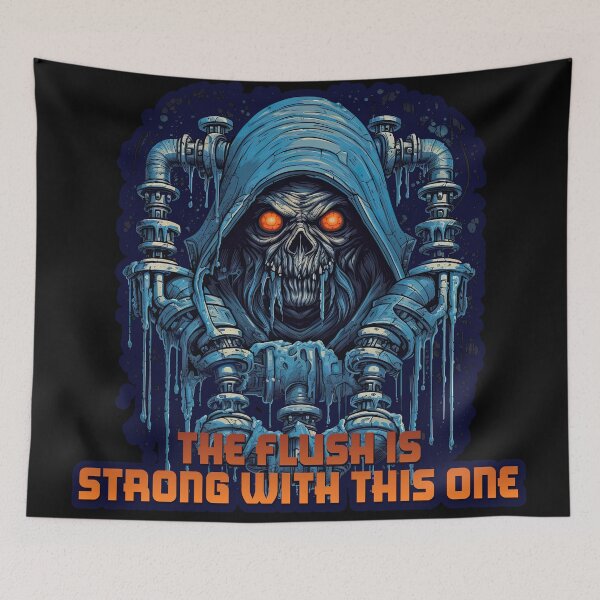 Item preview, The Flush is Strong with This One - Funny Plumber Design designed and sold by danielliamgill.