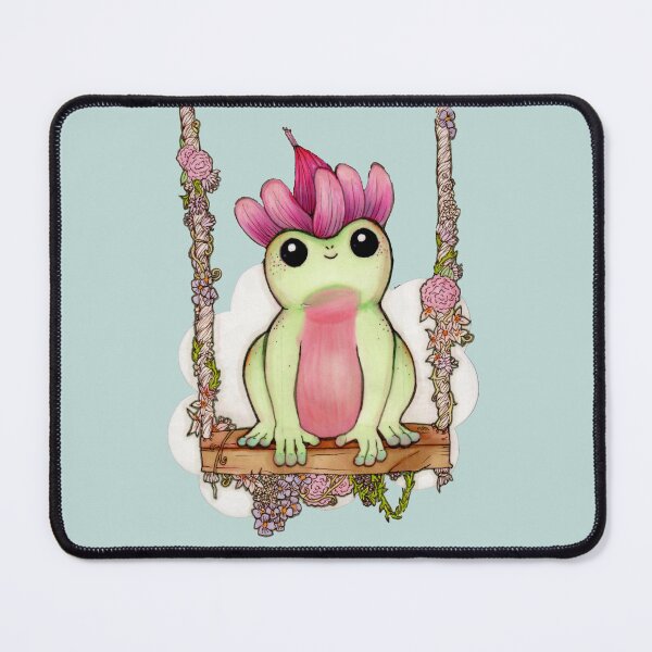 Item preview, Fairy Frog on a Forest Swing designed and sold by MarieSunny.