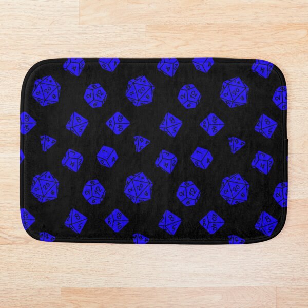 Item preview, Blue DND TTRPG Dice Repeating Pattern designed and sold by ReverieFab.