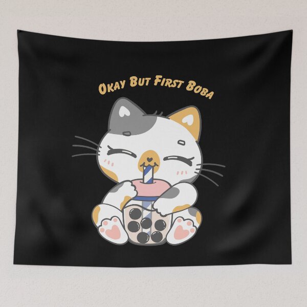 Item preview, Cute kawaii kitty Boba Life designed and sold by Artistusha.