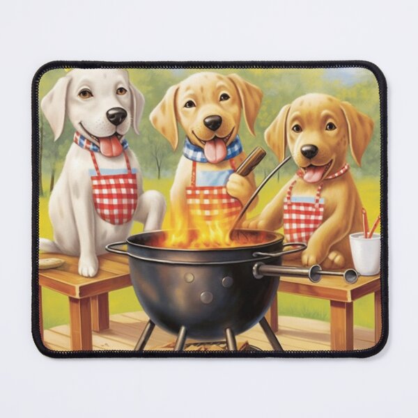 Item preview, Barbecue Chef Puppies and Summer Fun designed and sold by BrandonArtWorld.