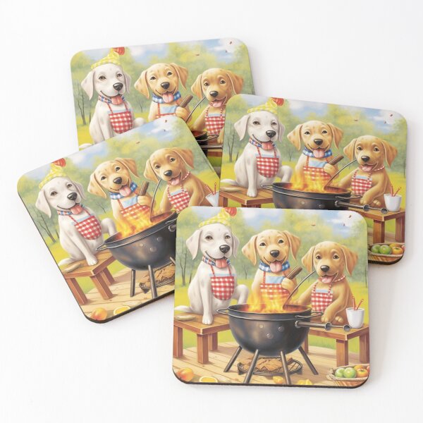 Item preview, Barbecue Chef Puppies and Summer Fun designed and sold by BrandonArtWorld.