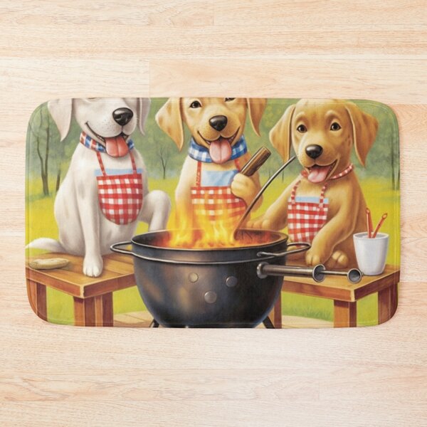 Item preview, Barbecue Chef Puppies and Summer Fun designed and sold by BrandonArtWorld.