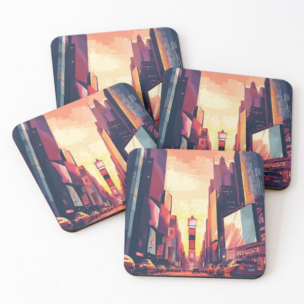 Item preview, Times Square Pixelated Landscape Artwork designed and sold by ttahmouch.