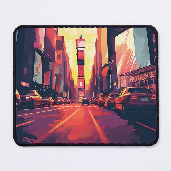 Item preview, Times Square Pixelated Landscape Artwork designed and sold by ttahmouch.